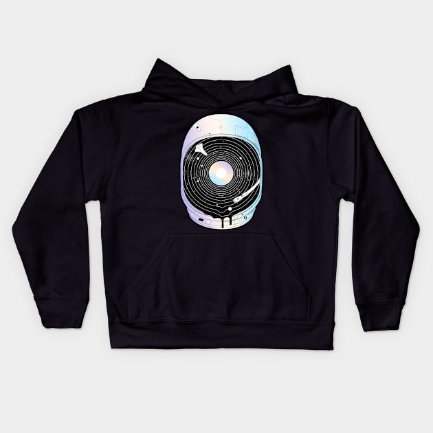 In the Presence of a Deafening Silence Kids Hoodie by normanduenas